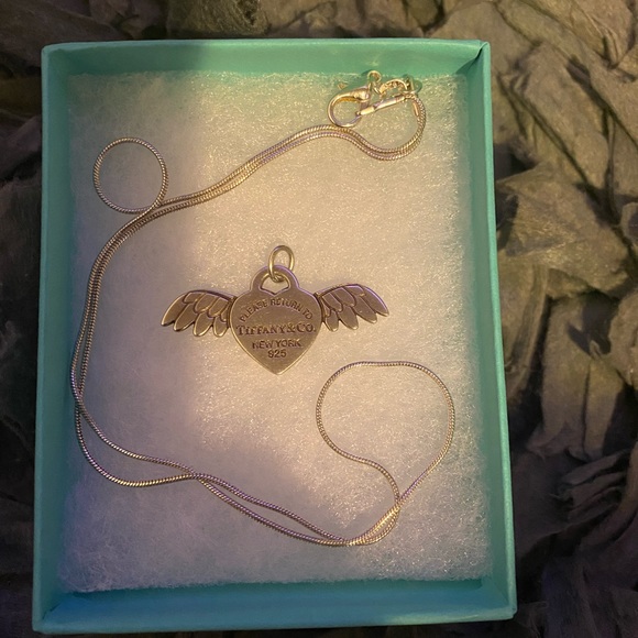 angel wing necklace tiffany
